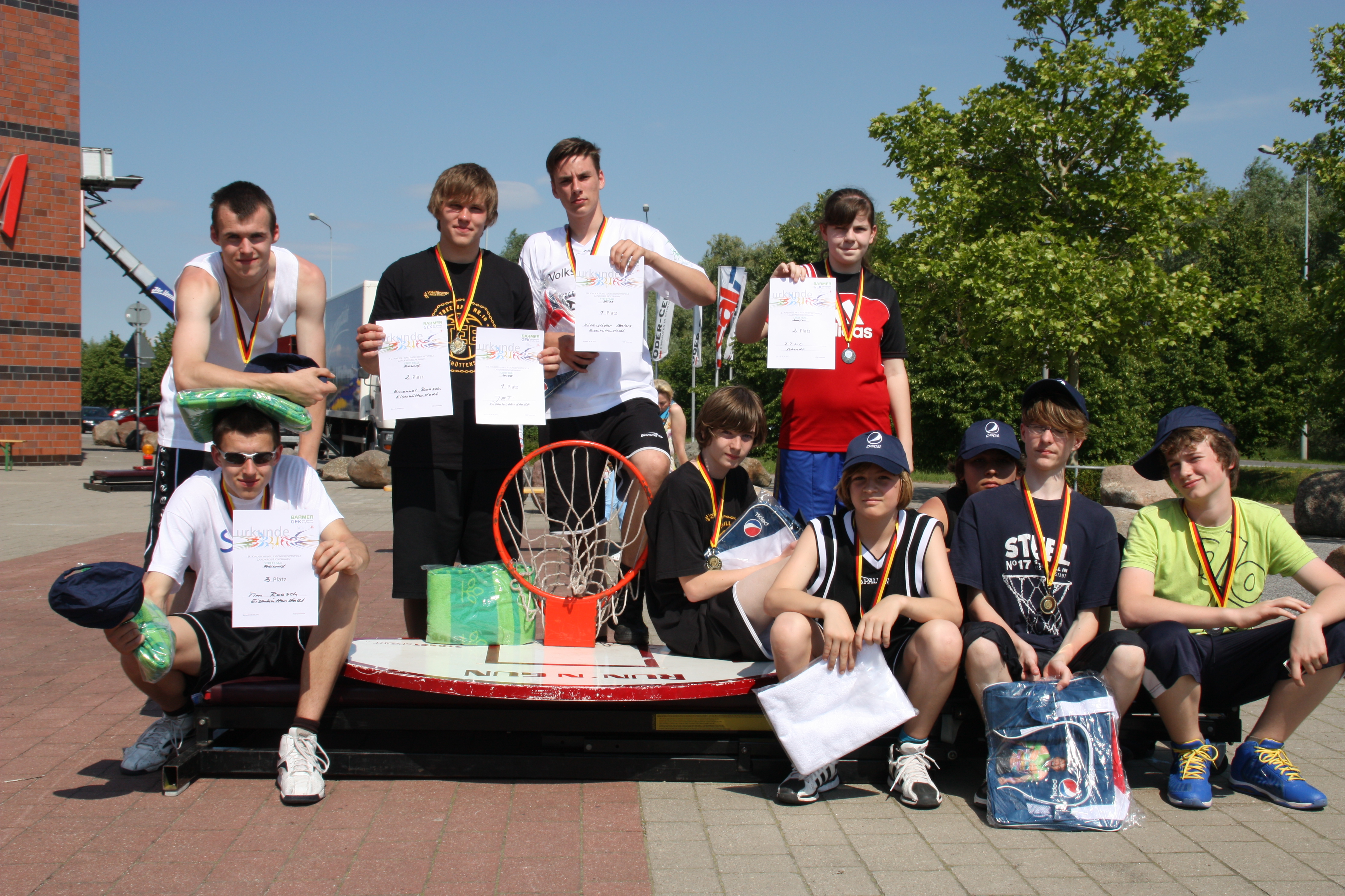 Gutes Wetter bei Streetballturnier in Schwedt/O.
