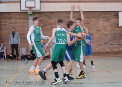 Landesliga U 14 männlich 16.12.23: Klarer Sieg im Heimspiel gegen BG Lauchhammer 1950